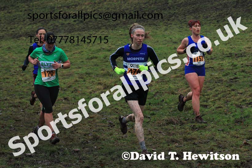 Senior womens 2022 North Eastern Harrier League, Thornley Farm, Peterlee, County Durham. Photo: David T. Hewitson/Sports for All Pics